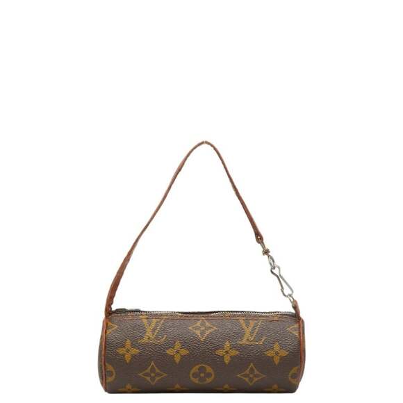 LOUIS VUITTON Handbags - Louis Vuitton Monogram Papillon Handbag with Pouch, Brown Leather, Women's LO...